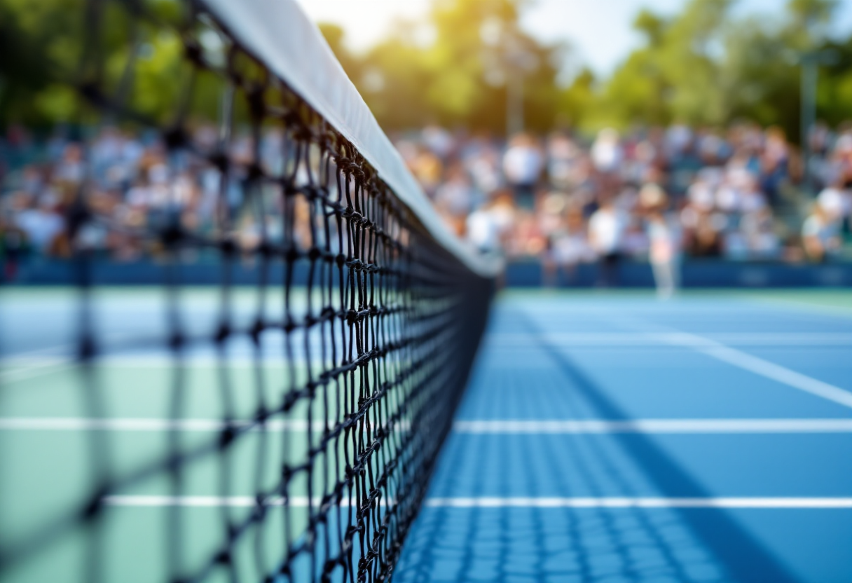 Stefanos Tsitsipas e Jannik Sinner in campo