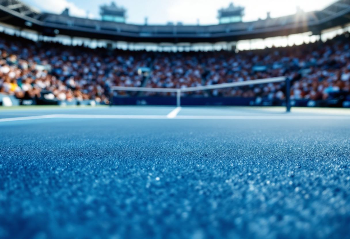 Giocatori in azione durante gli Australian Open