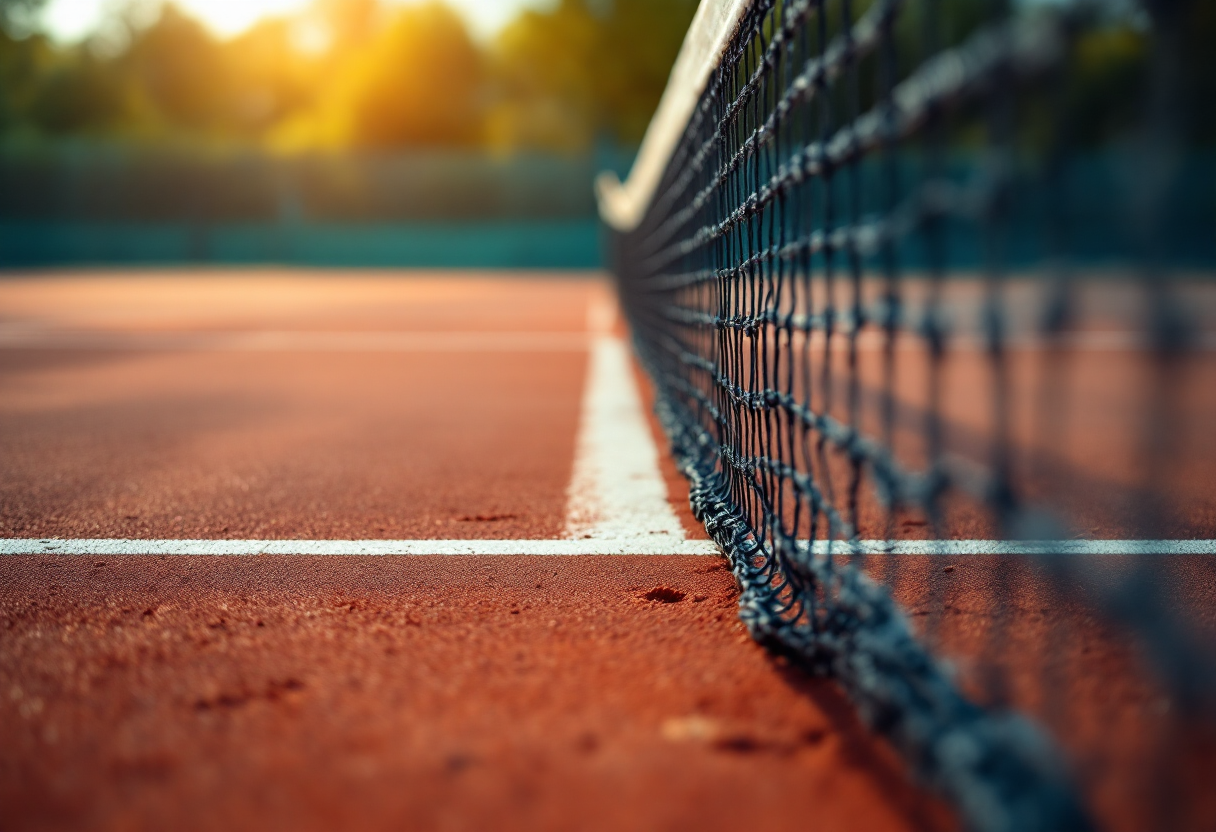 Benoit Paire durante una partita di tennis professionistico