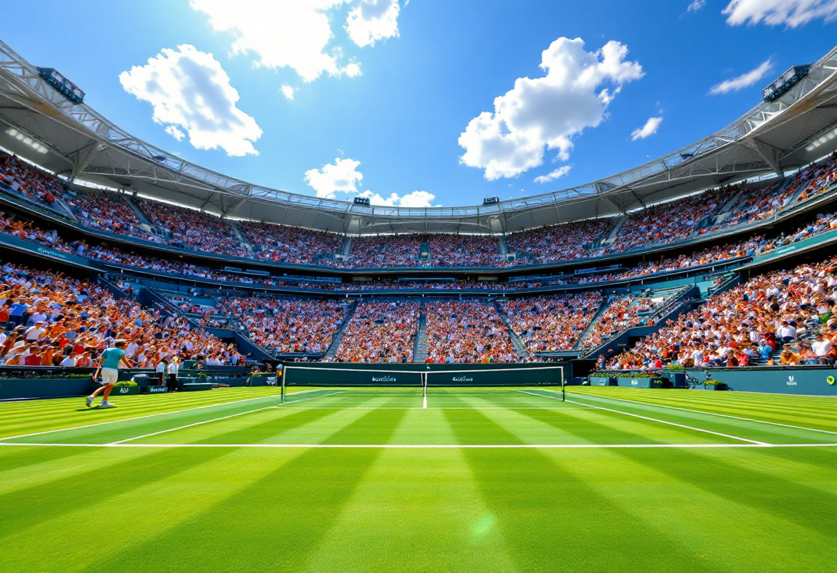 Giocatori di tennis durante l'Australian Open