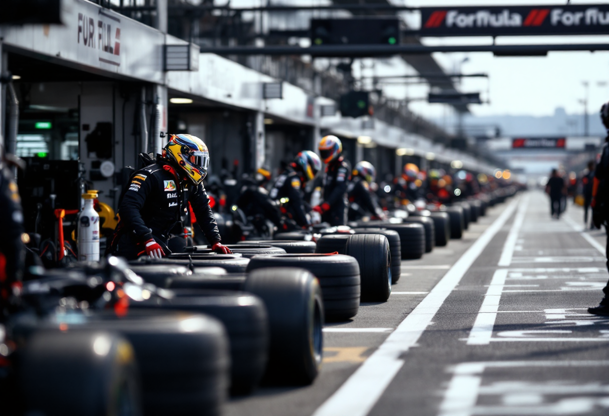 Team principal della Formula 1 durante una gara