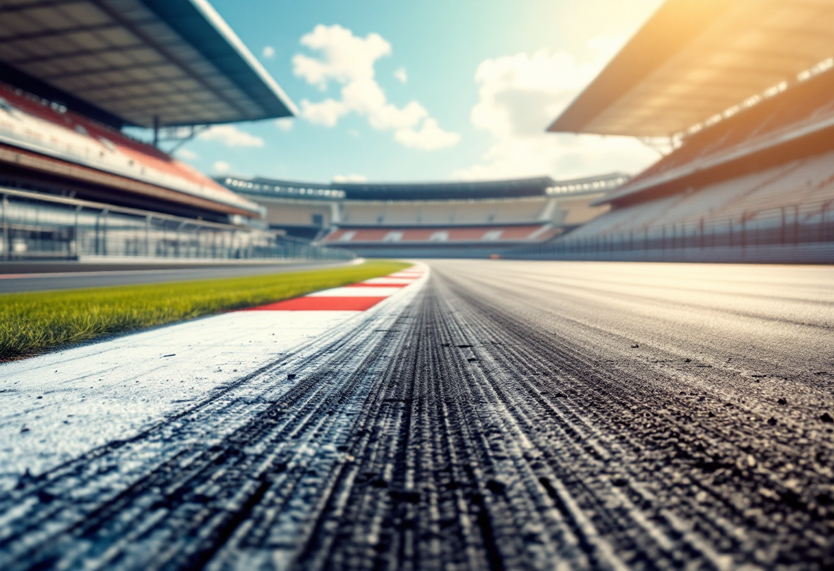 Monoposto Ferrari 2025 in azione su pista