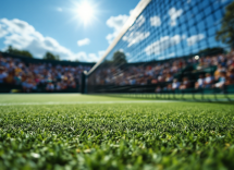 Giovani tennisti italiani emergenti sul campo da tennis