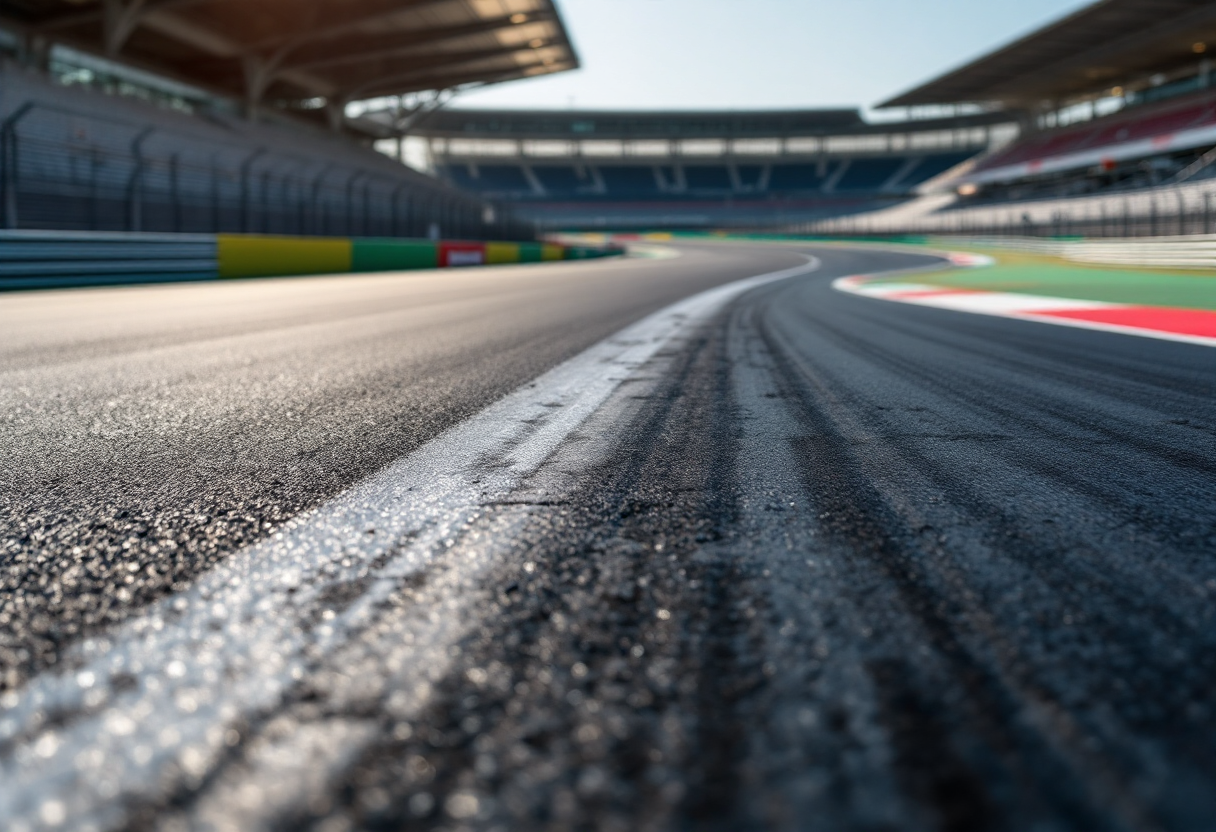 Lewis Hamilton in azione durante una gara di Formula 1