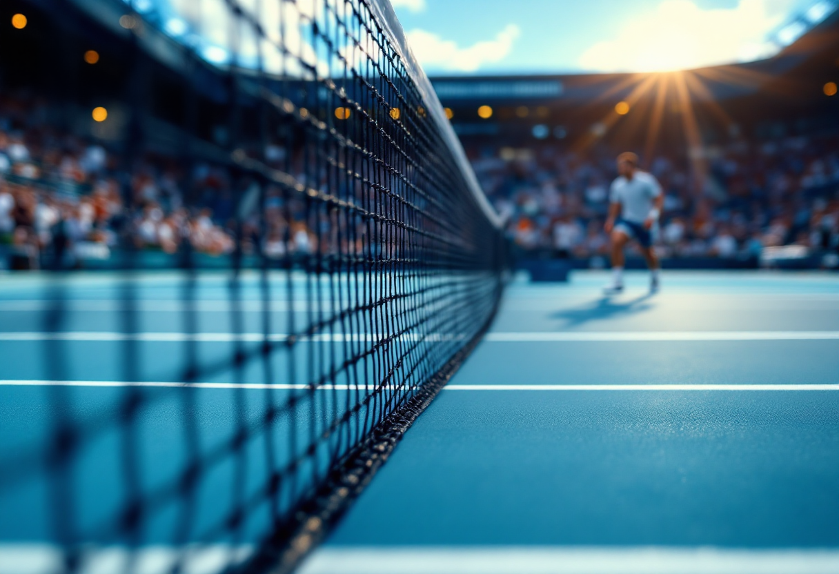 Jannik Sinner durante la finale dell'Australian Open 2023