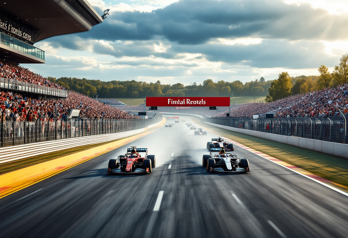 Kimi Antonelli con la Mercedes in pista per la F1 2024