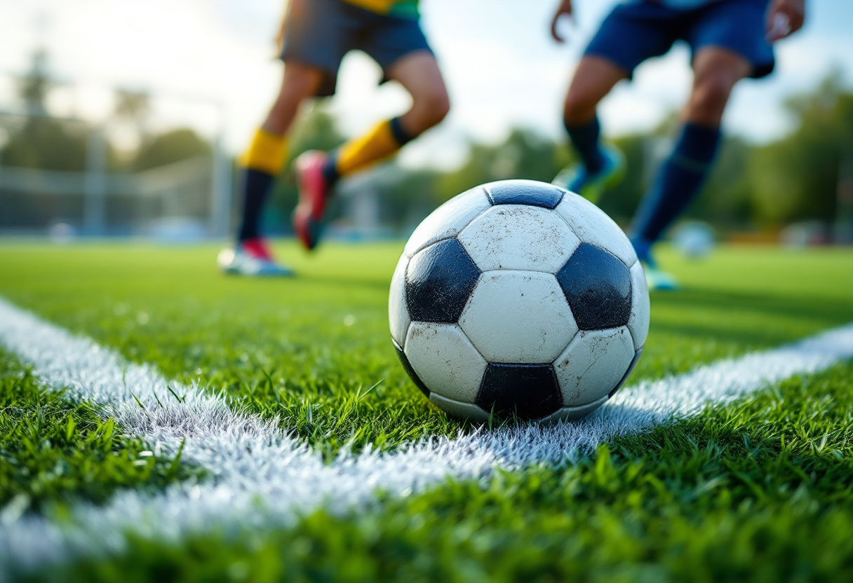 Parma e Lecce in campo durante un match equilibrato