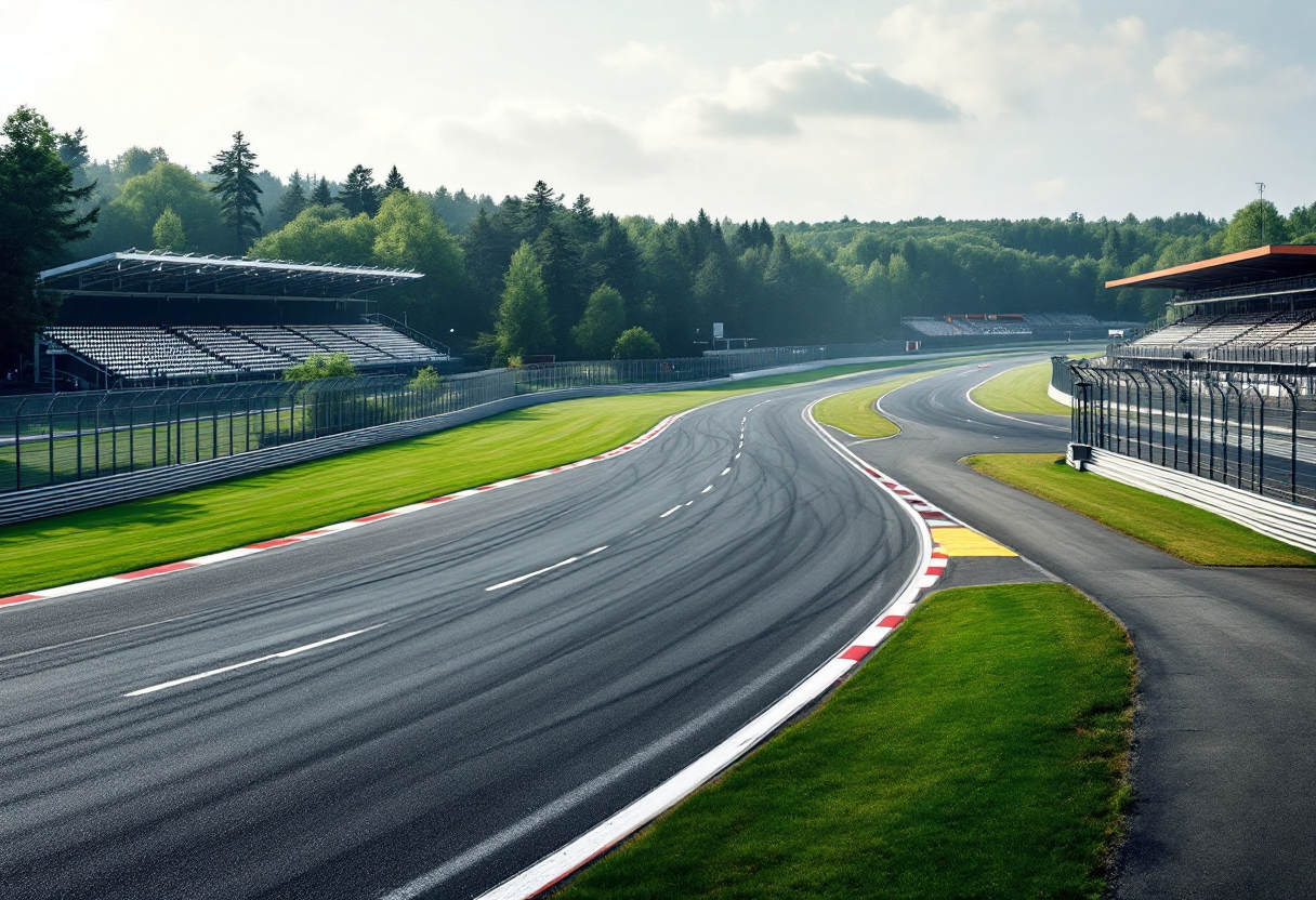 Riccardo Adami con Lewis Hamilton in pista Ferrari