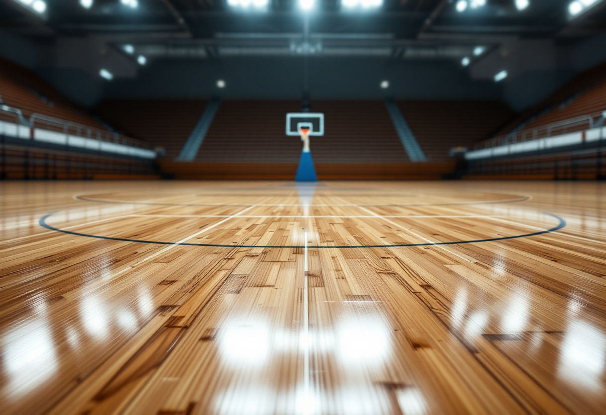 Giocatrici di basket femminile in azione durante una partita