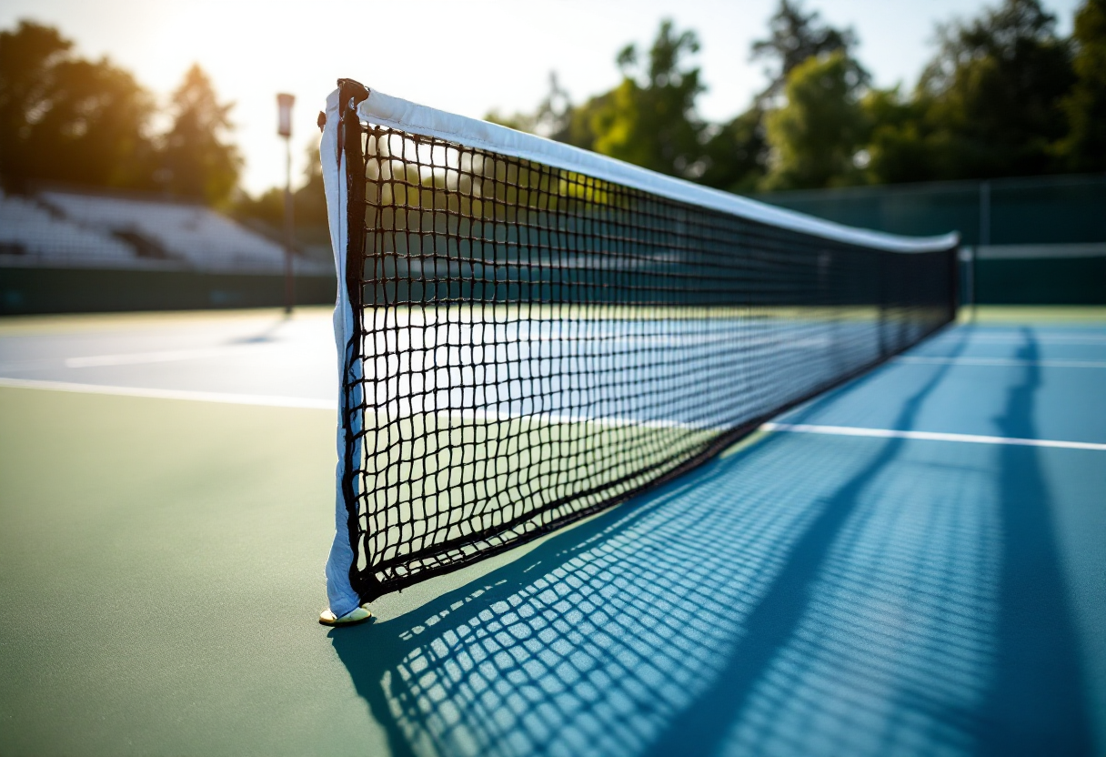 Giocatori di tennis durante il torneo di qualificazione