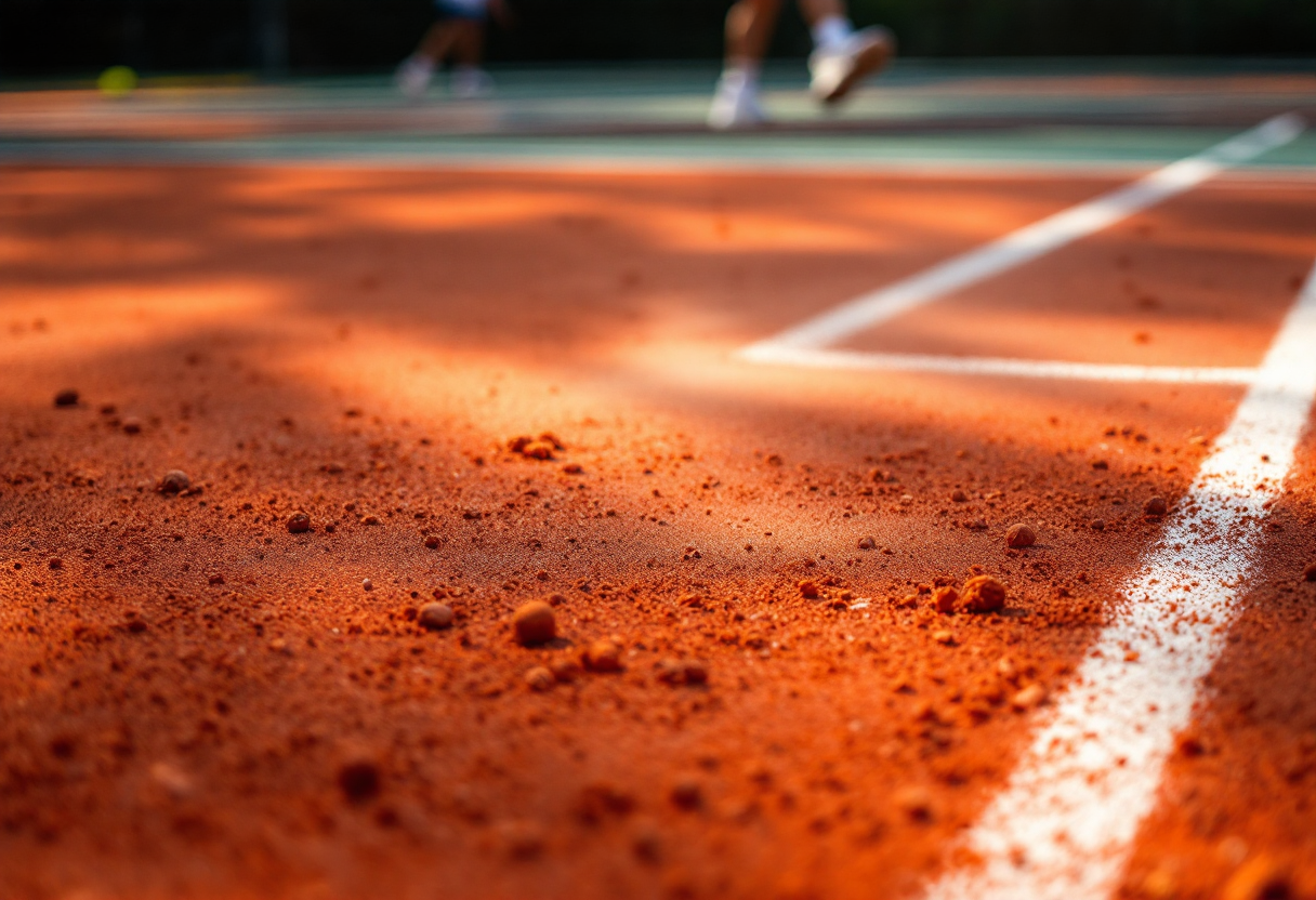 Giocatori in azione durante le semifinali ATP 250