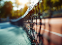 Giocatori di tennis italiano in campo durante una partita