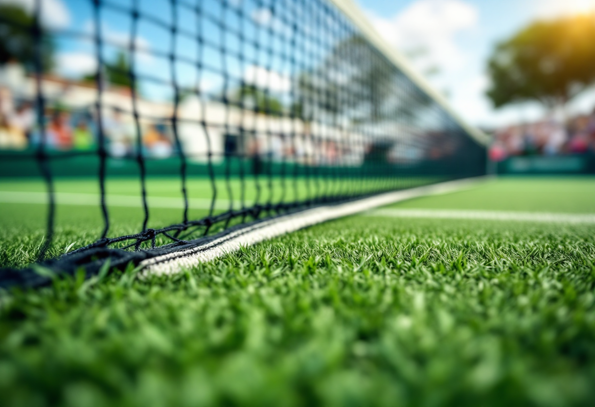 Giocatori di tennis in azione al torneo di Melbourne