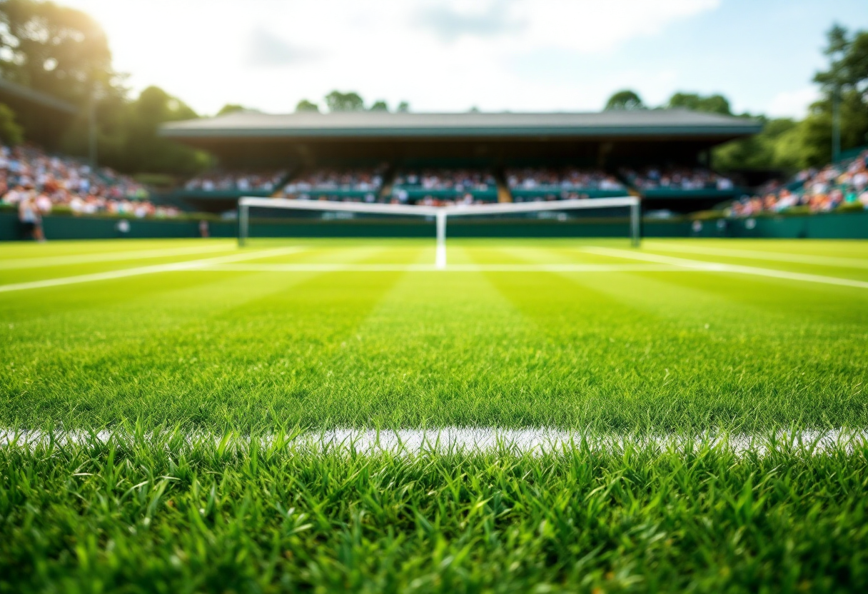 Giocatori di tennis in azione ai tornei Challenger