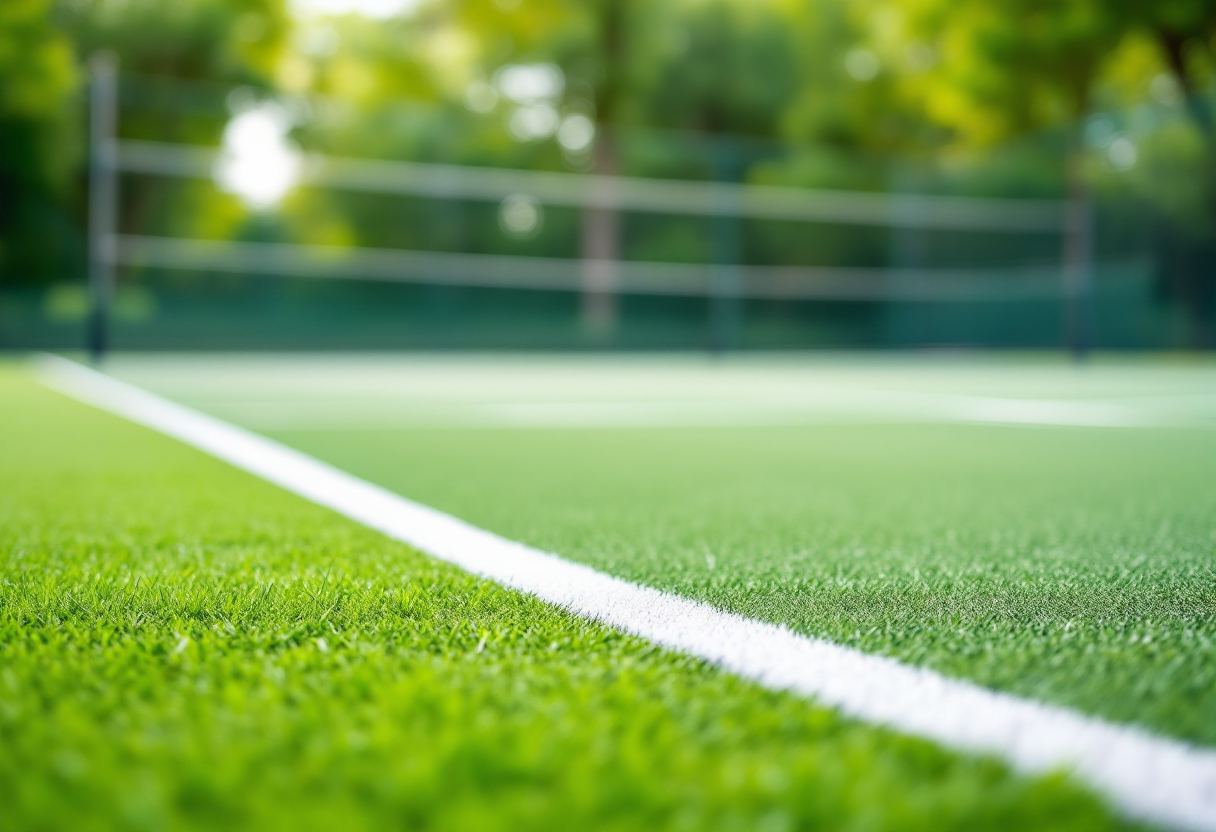 Giocatori di tennis in azione al torneo di Melbourne