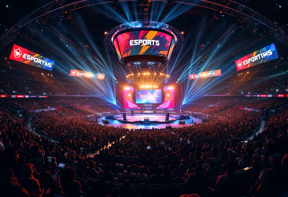 Giocatori festeggiano vittoria all'Esports World Cup 2024