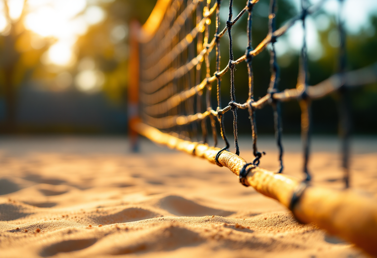 Giocatori della Yo-go Termoli Pallavolo in azione