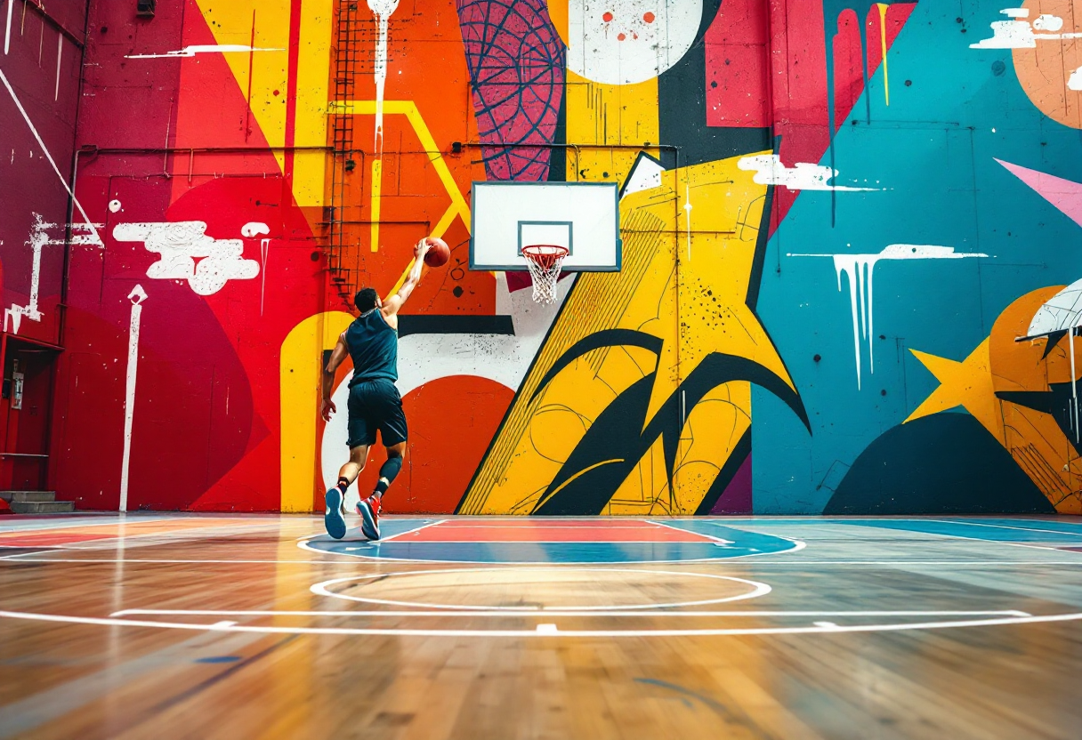 Capsule Erreà che unisce arte urbana e basket a Torino