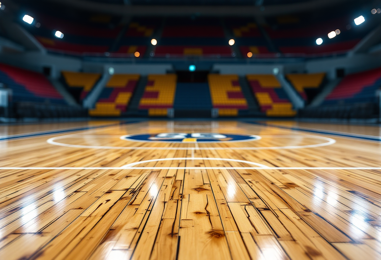 Giocatori del Basket Cefalù 1972 in azione durante una partita