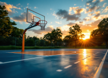 Domenico Cirillo in azione sul campo da basket