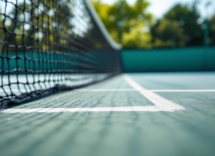 Giocatori di tennis in un torneo internazionale