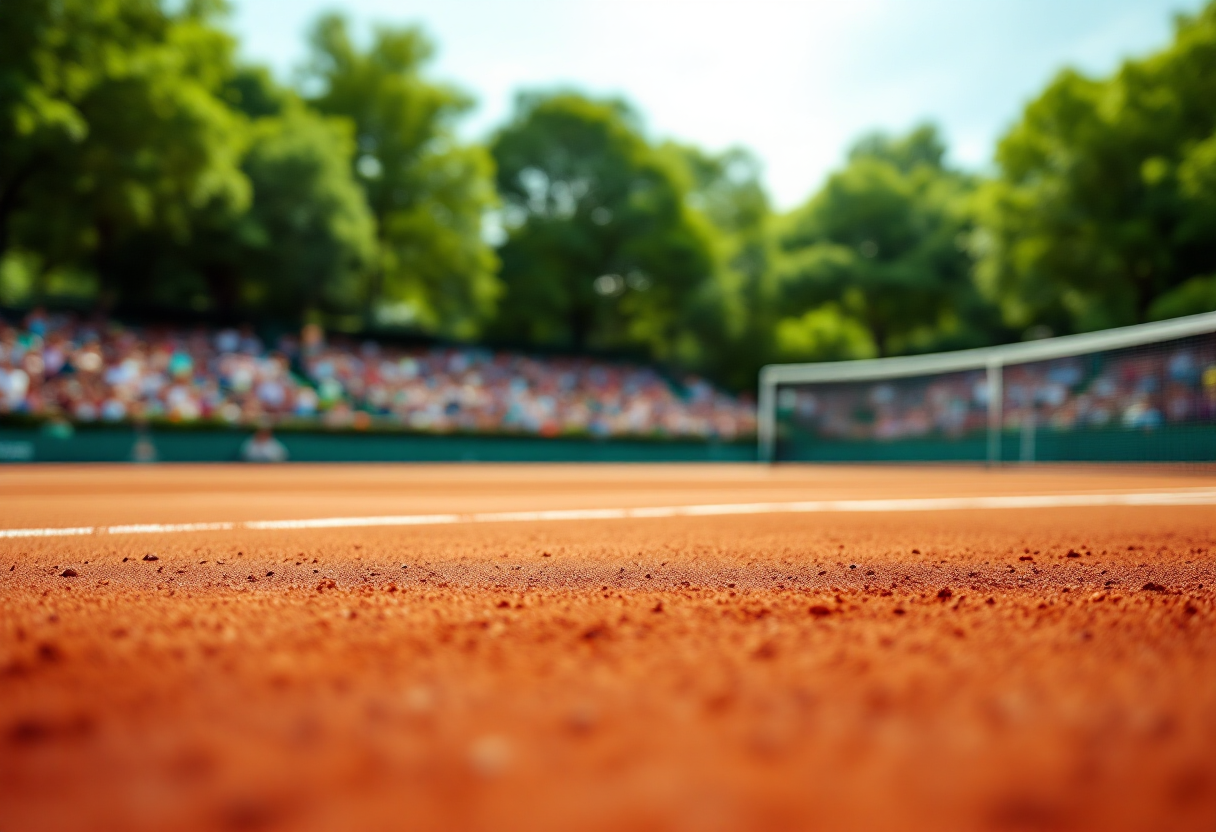 Holger Rune durante un match di tennis a Buenos Aires