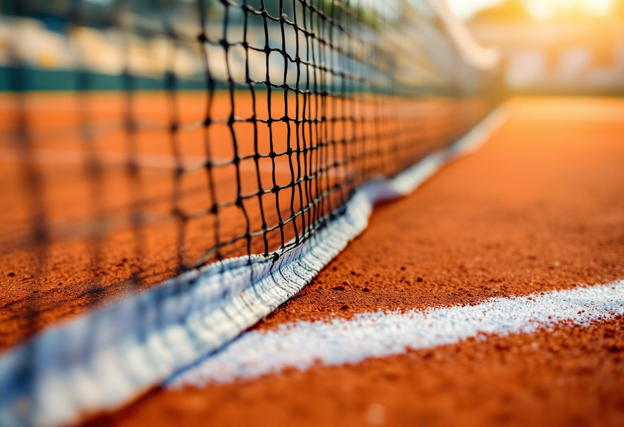 Holger Rune durante una partita all'ATP 250 di Buenos Aires