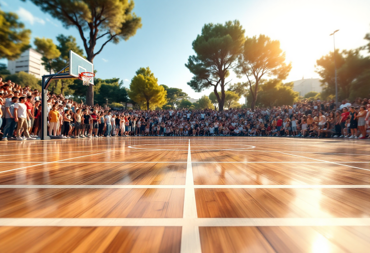 Immagine dell'evento di basket Italia-Ungheria a Reggio Calabria