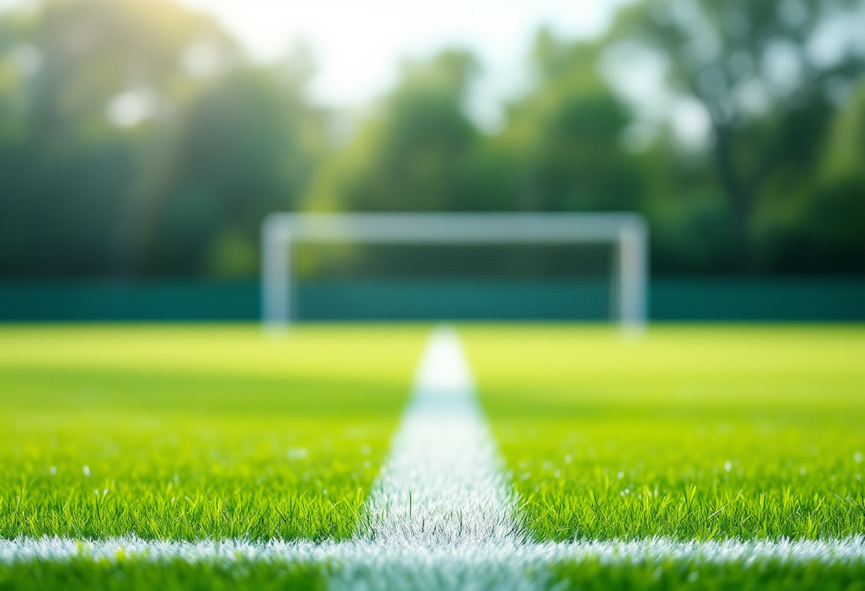 Jānis Ikaunieks in azione sul campo di calcio