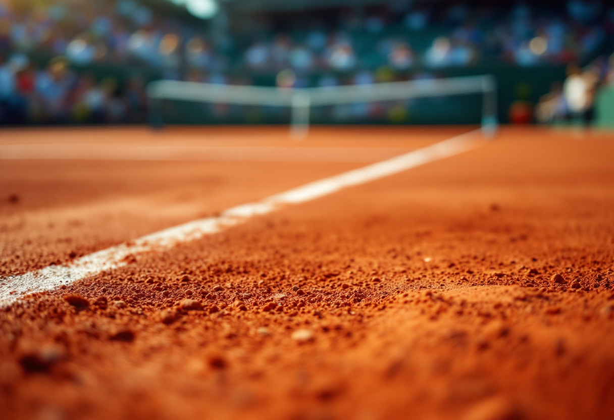 Matteo Arnaldi in azione all'ATP 250 di Delray Beach