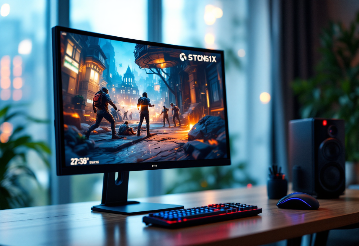 Monitor gaming da 27 pollici con alta risoluzione