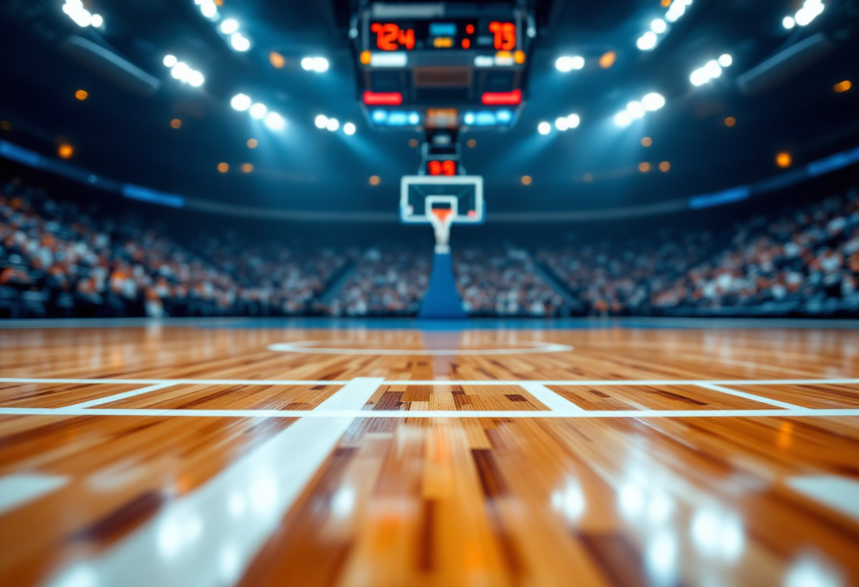 Giocatrici di Pontevico in azione durante una partita di basket