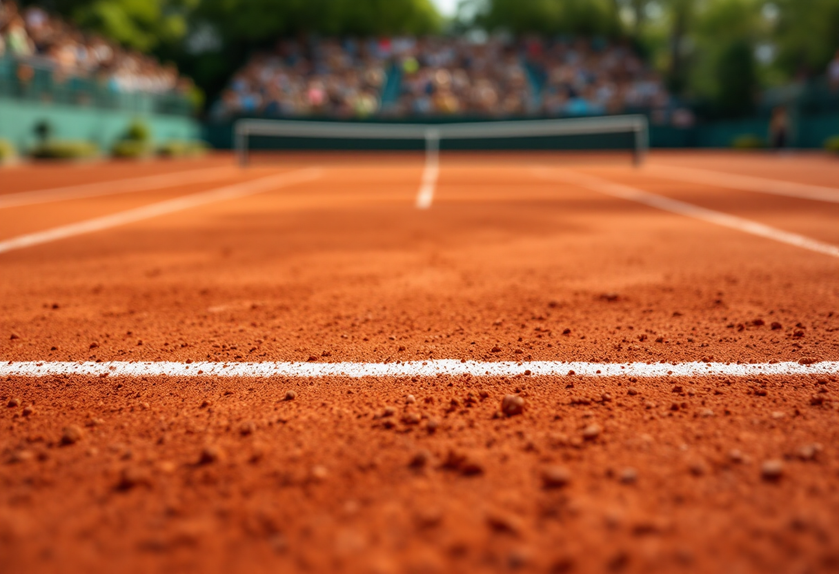 Giocatori in azione durante le qualificazioni ATP a Rio