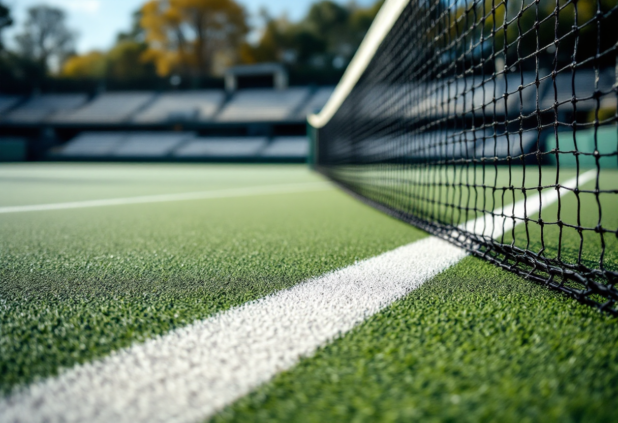 Giocatori di tennis in azione al torneo di Sharm El Sheikh