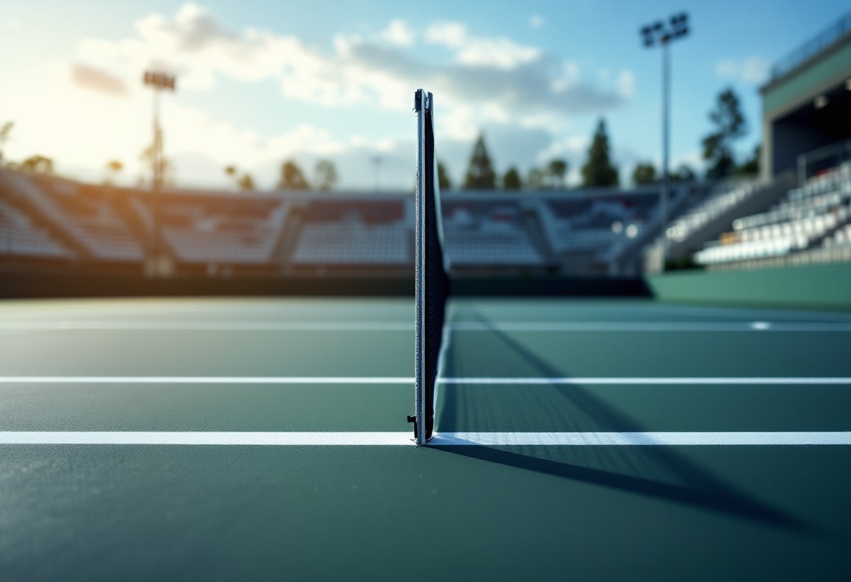 Simona Halep durante la conferenza di ritiro dal tennis