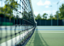 Stefanos Tsitsipas in azione durante un match di tennis