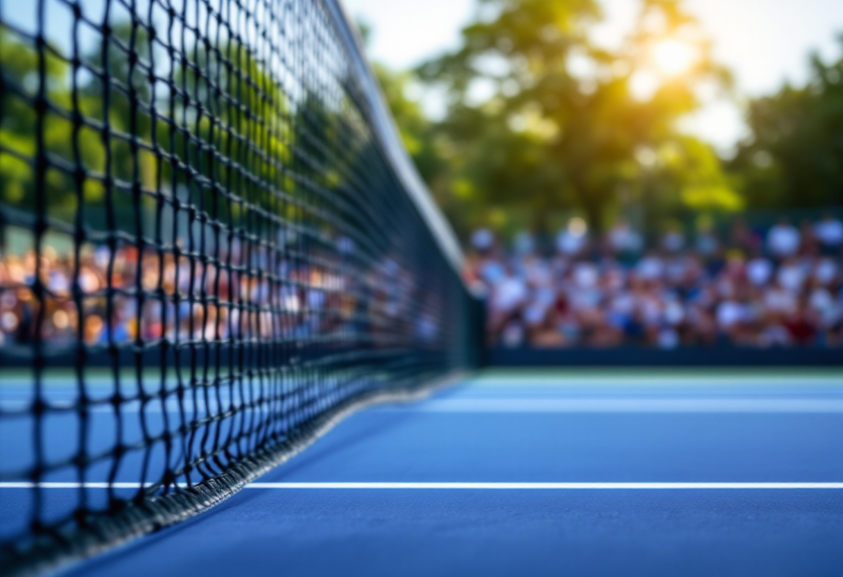 Giovani tennisti italiani in azione durante un torneo