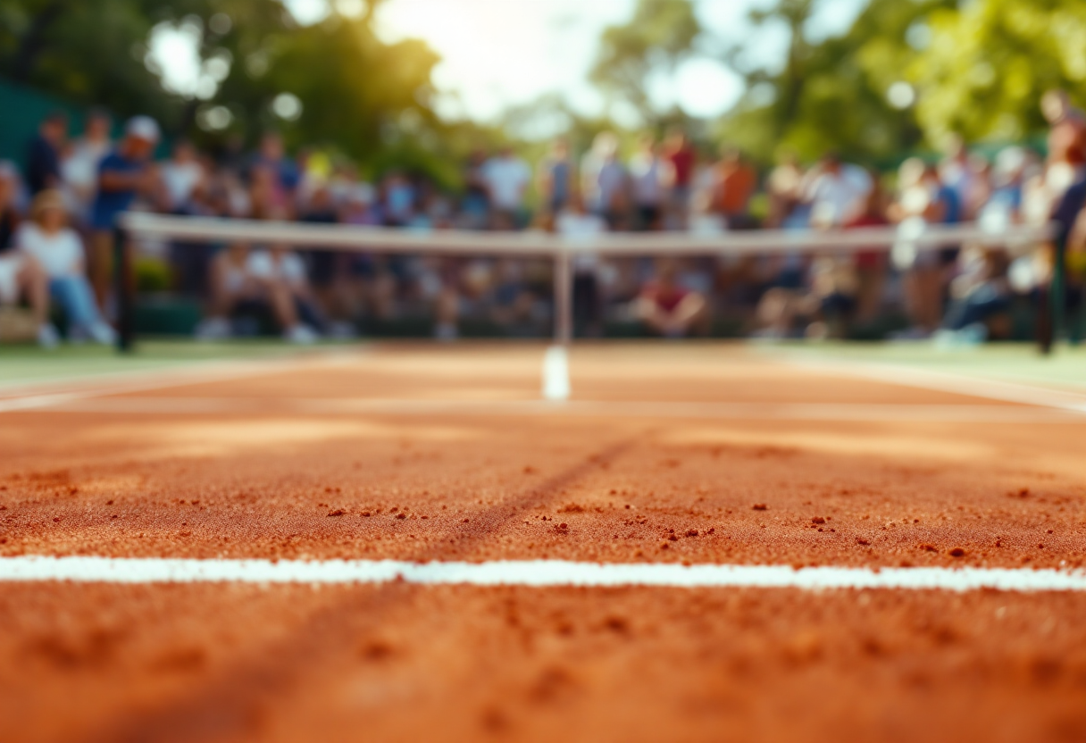 Giocatori in azione al Challenger 2 di tennis a Tenerife