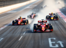 Piloti di Formula 1 in azione durante i test in Bahrain