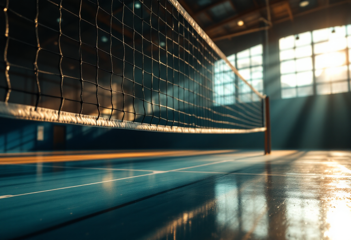 Giocatori del Vero Volley Monza in azione durante una partita