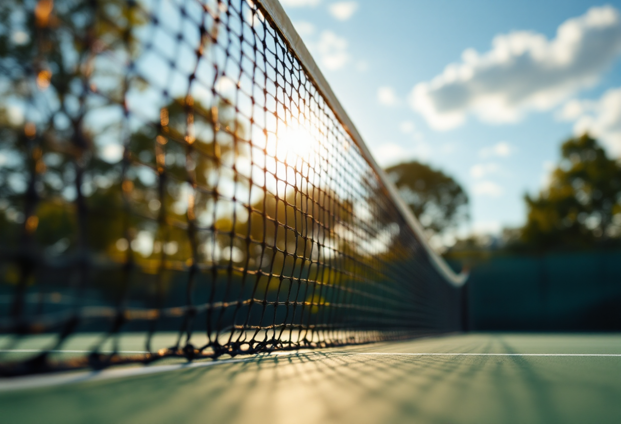 Vilius Gaubas durante la vittoria al Tenerife Challenger