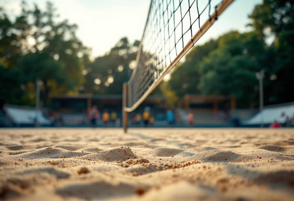 Giocatori di pallavolo messinese in azione durante una partita