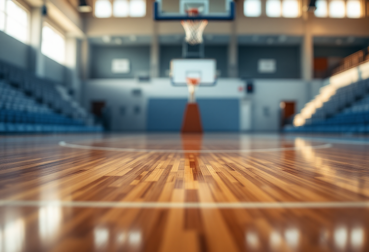 Logo di MyLBA con pallone da basket