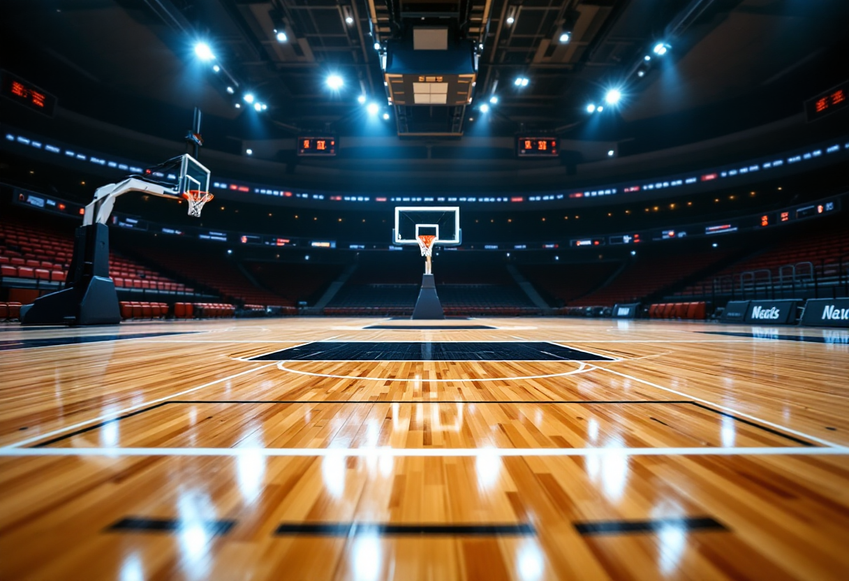 Giocatrici di basket femminile reggiano in azione durante una partita