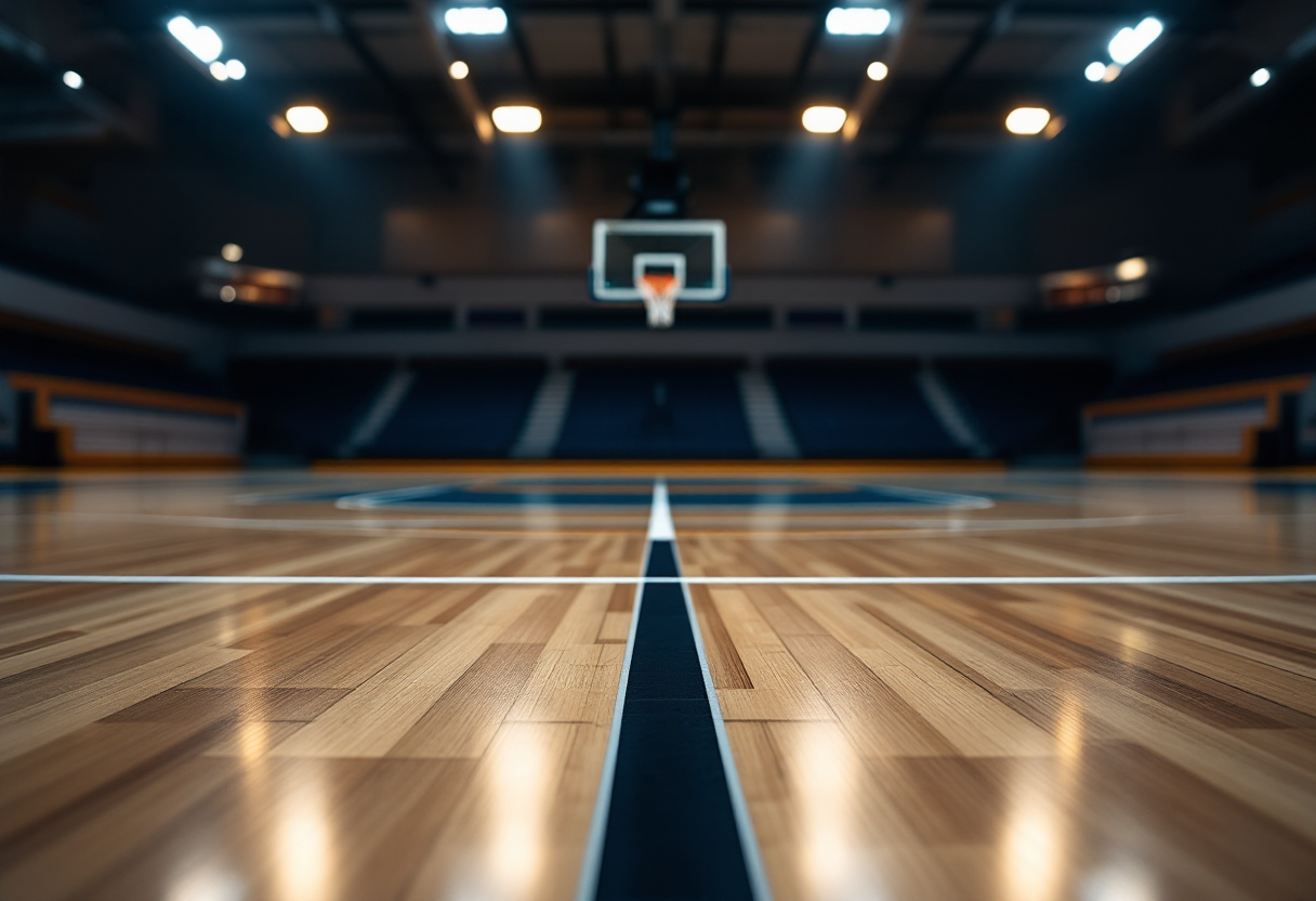 Giocatori di basket in azione durante la ventesima giornata