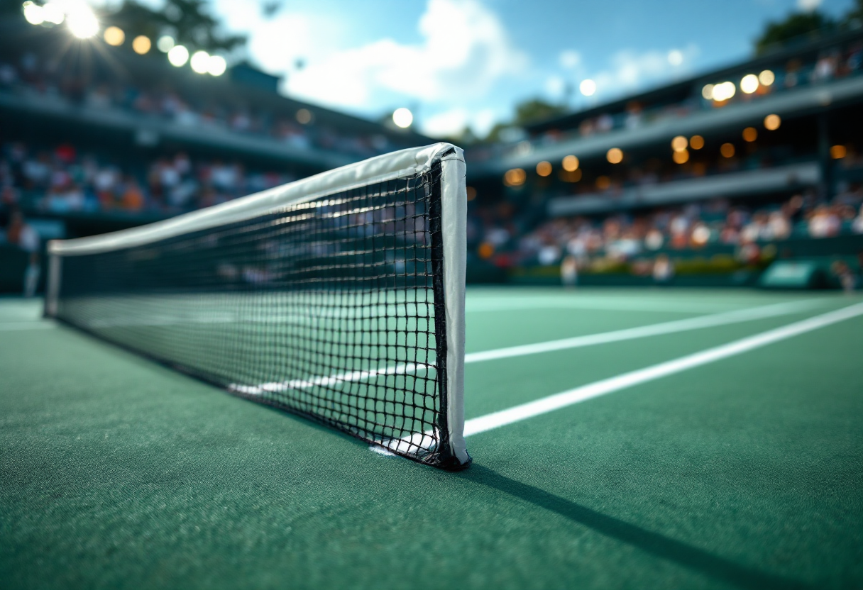 Matteo Berrettini durante il Masters 1000 di Miami