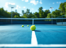 Brandon Nakashima celebra la vittoria su Matteo Arnaldi a Indian Wells