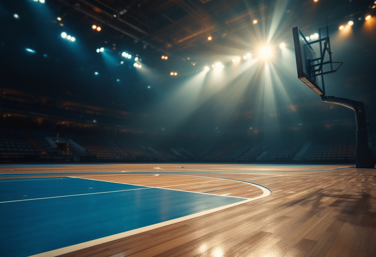 Fabrice Lefrançois, coach di Cholet Basket, in azione