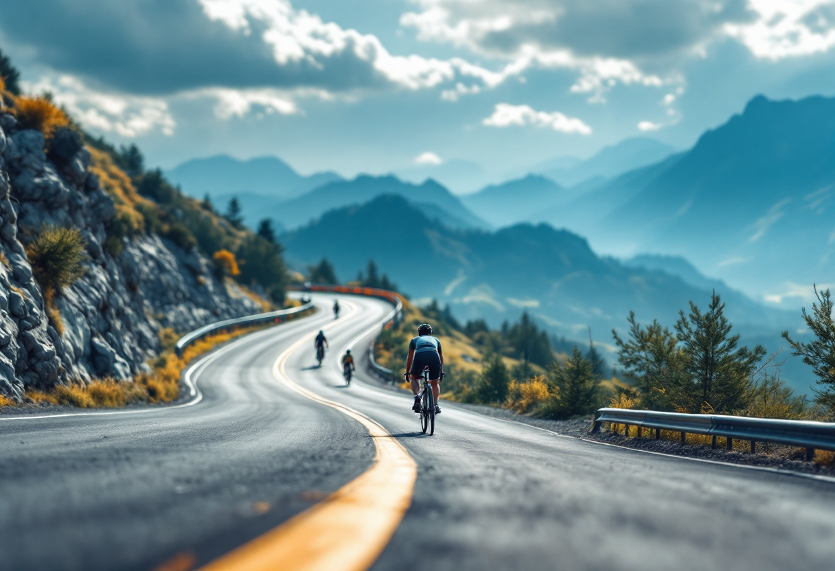 Immagine di ciclisti in gara durante la stagione 2025