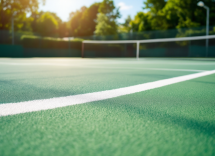 Dalila Spiteri in azione sul campo da tennis